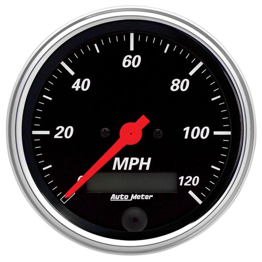Autometer Designer Black 3-3/8in Electric 120mph Programmable Speedometer - My Store