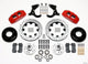 Wilwood Dynapro 6 Front Hub Kit 12.19in Drilled Red 55-57 Chevy - Mammoth Racing -