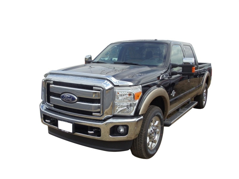 AVS 11-16 Ford F-350 High Profile Hood Shield - Chrome - Mammoth Racing -
