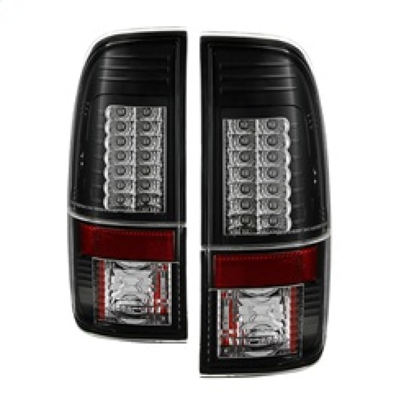 Spyder Ford Super Duty 08-15 Version 2 LED Tail Lights Black ALT-YD-FS07-LED-G2-BK - Mammoth Racing -