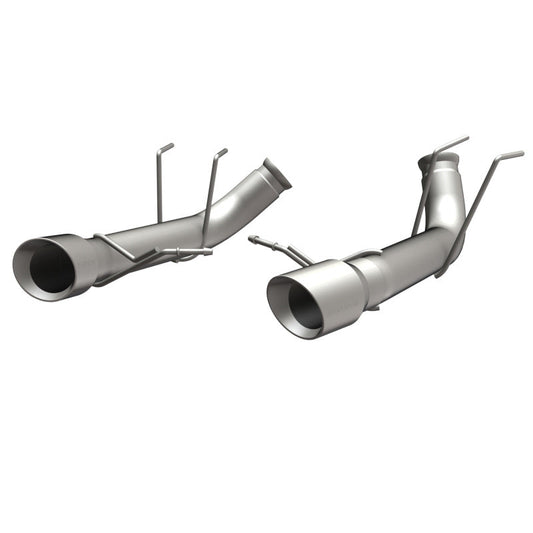 MagnaFlow 13 Ford Mustang Dual Split Rear Exit Stainless Axle-Back Cat Back Exhaust (Competition) - Mammoth Racing -