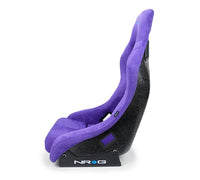 NRG FRP Bucket Seat PRISMA Edition w/ Pearlized Back Purple Alcantara - Medium - My Store