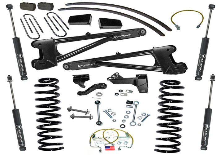 Superlift 08-10 Ford F-250/F-350 SuperDuty 4WD 8in Lift Kit w/ Repl Radius Arms & Bilstein Shocks - Mammoth Racing -