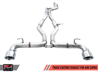 AWE Tuning 2020 Toyota Supra A90 Track Edition Exhaust - 5in Chrome Silver Tips - My Store
