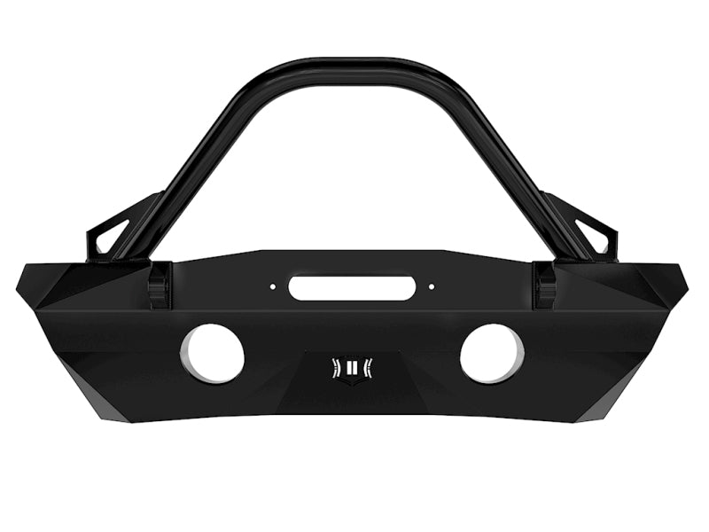 Icon 07-18 Jeep Wrangler JK Pro Series Front Bumper Rec Winch Mount w/Bar/Tabs - Mammoth Racing -