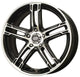 Enkei FD-05 16x7 5x114.3 50mm Offset 72.6 Bore Dia Black Machined Wheel - Mammoth Racing -