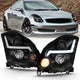 ANZO 2003-2007 Infiniti G35 Projector Headlight Plank Style Chrome (HID Compatible, No HID Kit ) - My Store