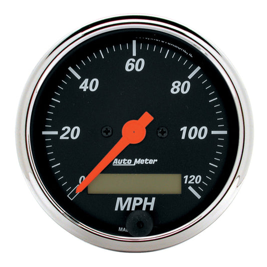 Autometer Designer Black 3-1/8in Electronic Programmable 120mph Speedometer - My Store