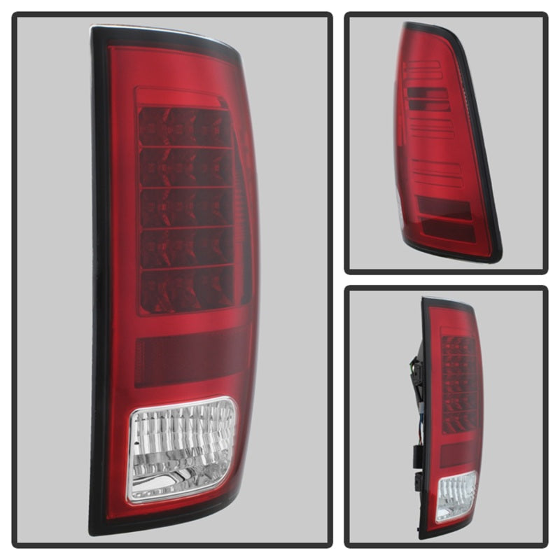 Spyder Dodge Ram 1500 13-14 13-14 LED Tail Lights LED Model only - Red Clear ALT-YD-DRAM13-LED-RC - Mammoth Racing -
