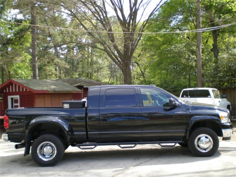 N-Fab Nerf Step 06-09 Dodge Ram 1500/2500/3500 Mega Cab 6.4ft Bed - Gloss Black - Bed Access - 3in - Mammoth Racing -