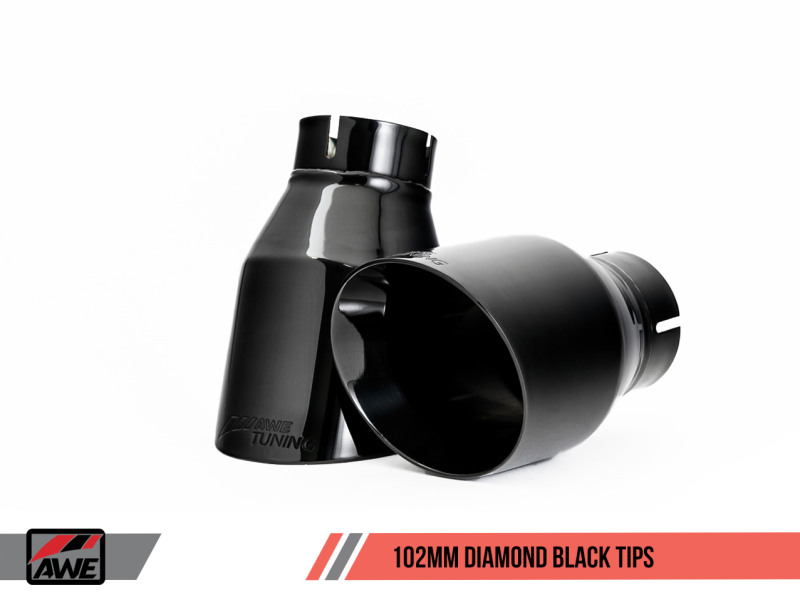 AWE Tuning Audi 8R Q5 2.0T Touring Edition Exhaust - Diamond Black Tips - Mammoth Racing -
