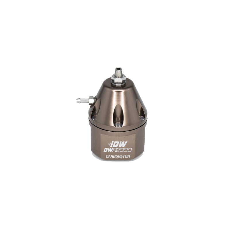 DeatschWerks DWR2000 Carburetor 3-20PSI Adjustable Fuel Pressure Regulator - Titanium - Mammoth Racing -