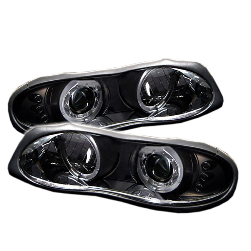 Spyder Chevy Camaro 98-02 Projector Headlights LED Halo LED Blk - Low H1 PRO-YD-CCAM98-HL-BK - Mammoth Racing -