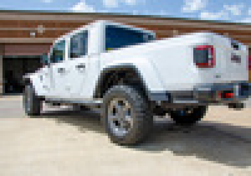 N-Fab RKR Step System 2019 Jeep Wrangler JT 4 Door Truck Full Length - Tex. Black - 1.75in - Mammoth Racing -