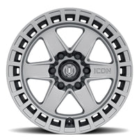 Icon Raider 17x8.5 6x120 0mm Offset 4.75in BS Titanium Wheel - Mammoth Racing -