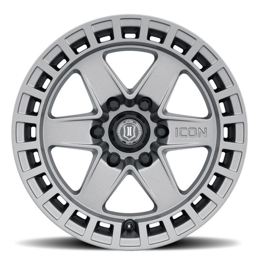 Icon Raider 17x8.5 6x120 0mm Offset 4.75in BS Titanium Wheel