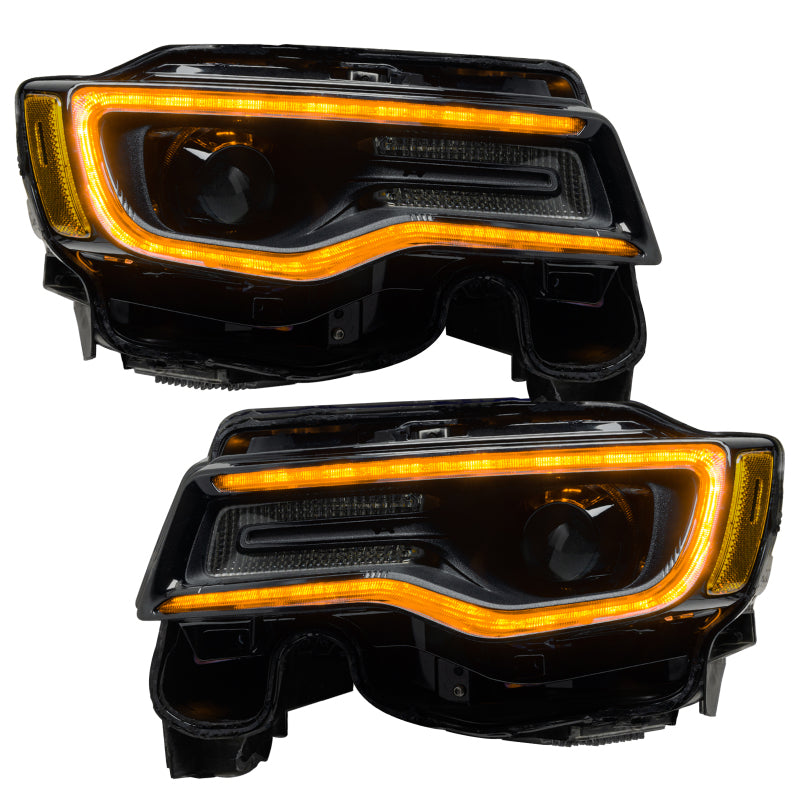 Oracle 14-21 Jeep Grand Cherokee Dynamic Headlight DRL Upgrade Kit - ColorSHIFT - Dynamic - Mammoth Racing -