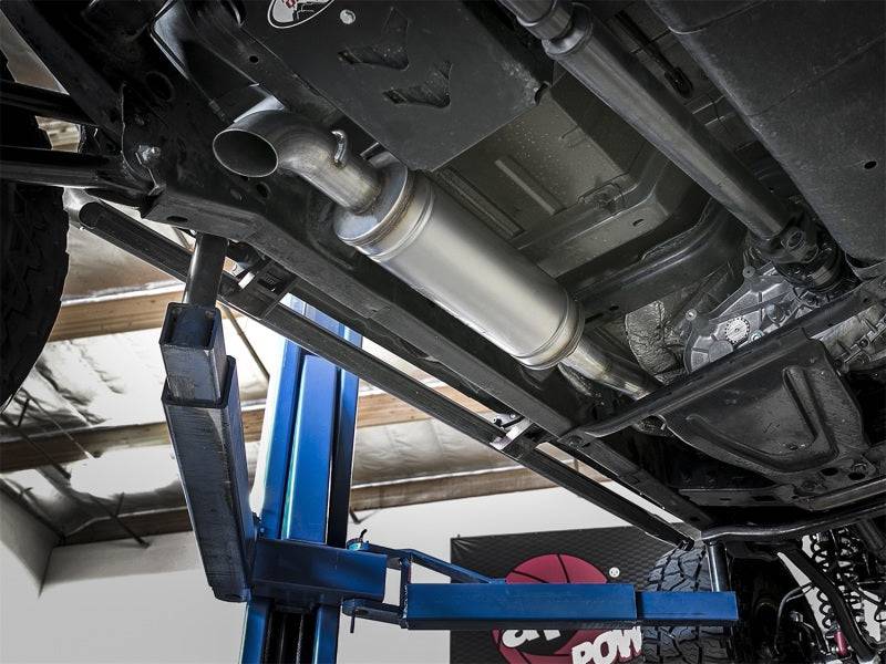 aFe Rock Basher 3in 409 SS Cat-Back Turn-Down Exhaust 12-18 Jeep Wrangler (JK) V6 3.6L/ 07-11 3.8L - My Store