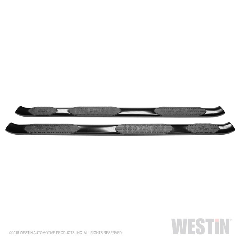 Westin 2017-2018 Ford F-250/350 Crew Cab (6.75ft Bed) PRO TRAXX 5 WTW Oval Nerf Step Bars - Black - Mammoth Racing -