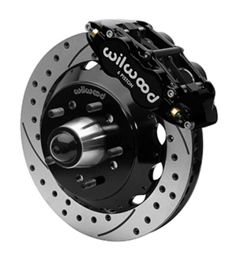 Wilwood Forged Narrow Superlite 6R Front Big Brake Kit 13.06in Drilled Rotors 88-98 C1500 - Black - My Store