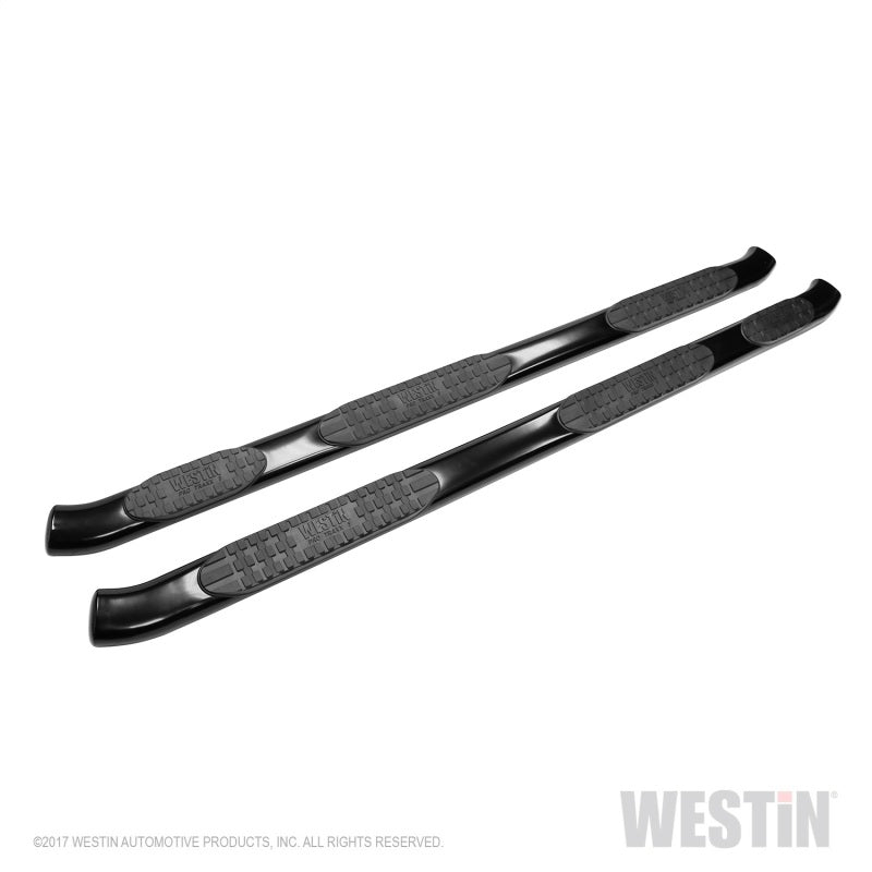 Westin 2017-2018 Ford F-250/350 Crew Cab (6.75ft Bed) PRO TRAXX 5 WTW Oval Nerf Step Bars - Black - Mammoth Racing -