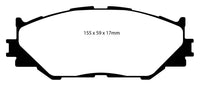 EBC 06-08 Lexus IS250 2.5 Yellowstuff Front Brake Pads - My Store