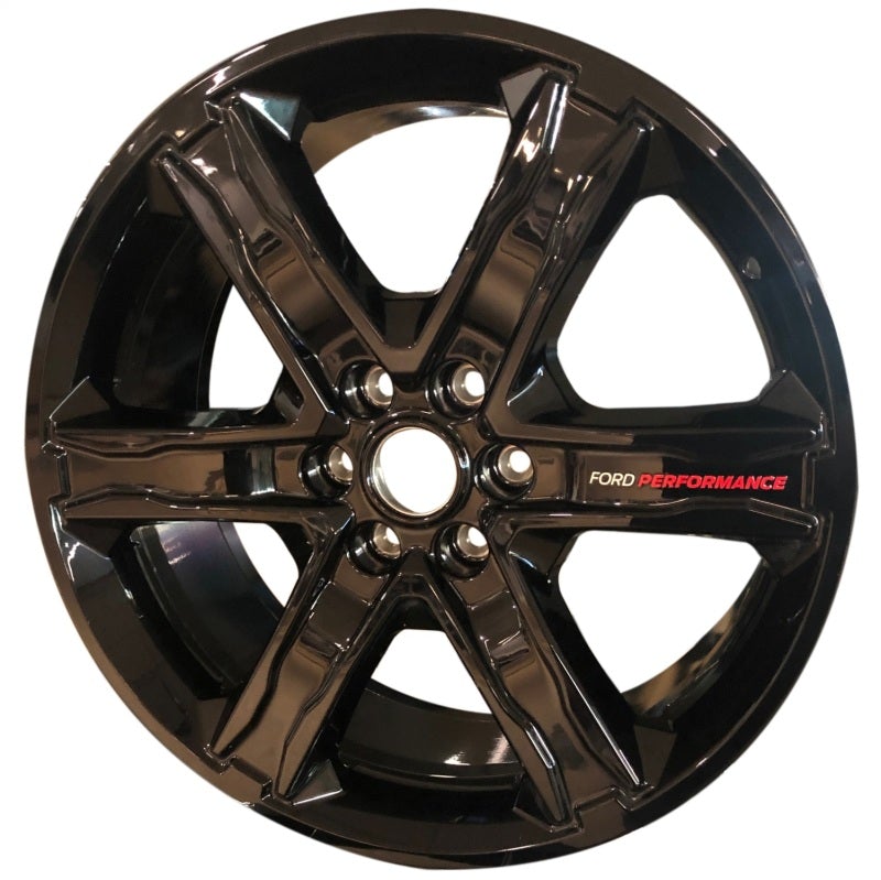 Ford Racing 19-21 Ranger 18x8in 4 Wheel Kit w/TPMS - Gloss Black w/ Machined Face - Mammoth Racing -