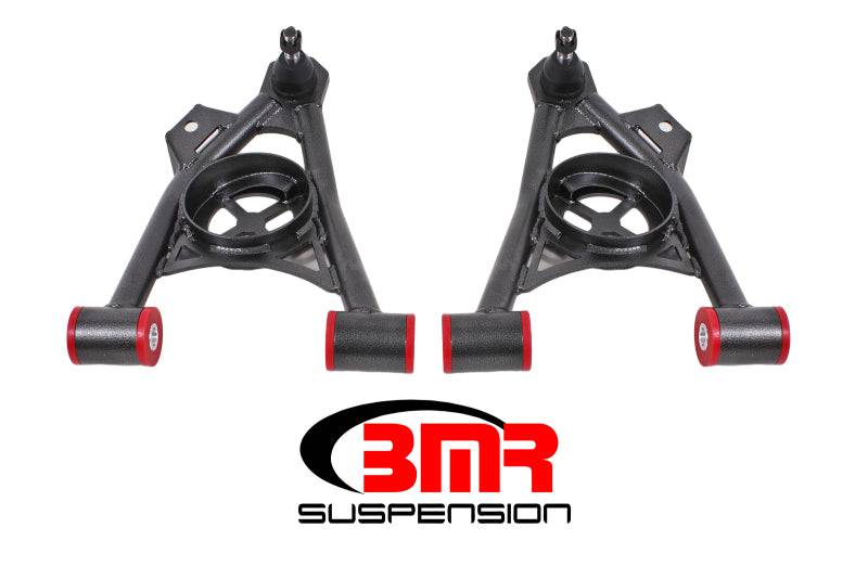 BMR 94-04 Ford Mustang Non-Adj. A-Arms Lower (Poly) w/ Spring Pocket - Black Hammertone - Mammoth Racing -