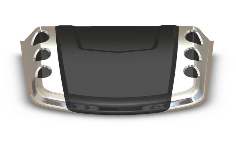 AVS Universal Hood Scoop - Smoke - Mammoth Racing -