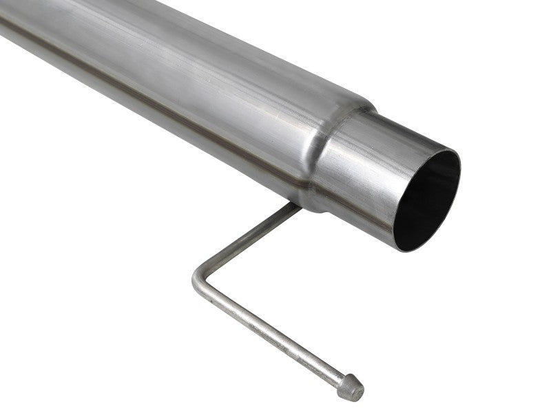 aFe 2021 Ford F-150 V6-3.0L (td) Large Bore 409 SS DPF-Back Exhaust System w/ Polished Tip - Mammoth Racing -