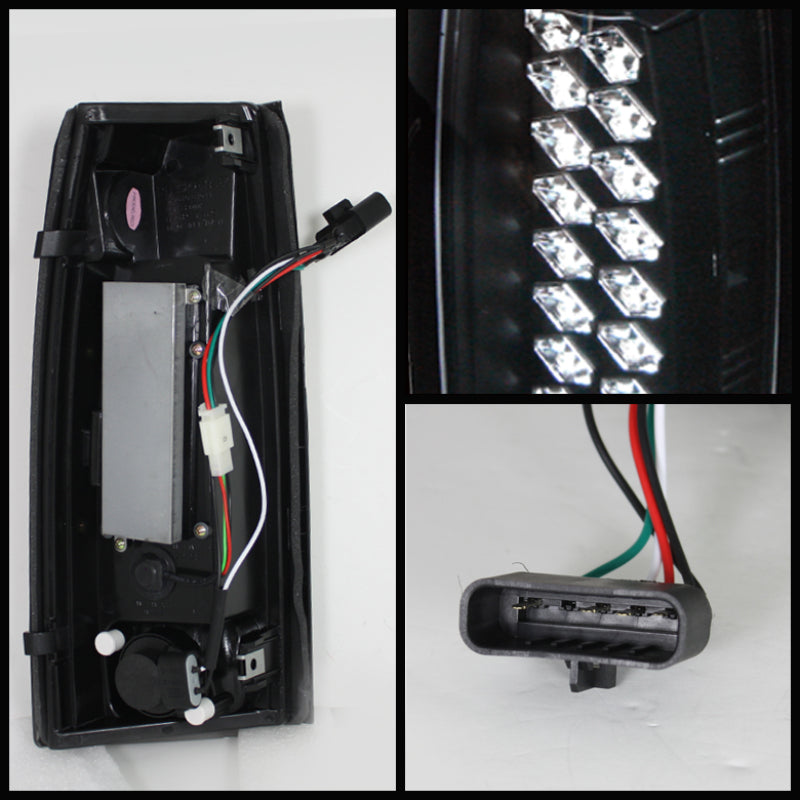 Spyder Chevy C/K Series 1500 88-98/Blazer 92-94 LED Tail Lights Blk ALT-YD-CCK88-LED-BK - Mammoth Racing -