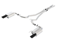 Borla S-Type Cat-Back 15-17 Ford Mustang GT 5.0L V8 MT/AT 2.5in pipe 4in tip (Black Chrome) - My Store