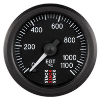 Autometer Stack 52mm 0-1100 Deg C Pro Stepper Motor Exhaust Gas Temp Gauge - Black - My Store