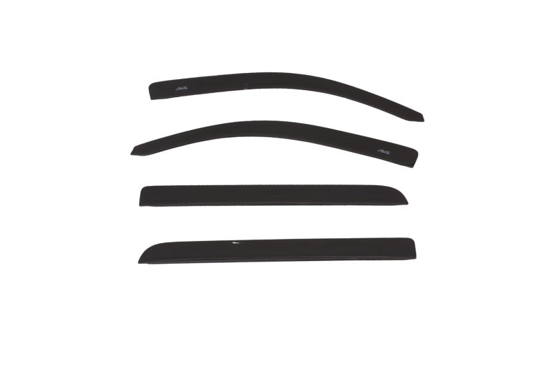 AVS 15-18 Chevy Silverado 1500 Crew Cab Low Profile Color Match Ventvisors 4pc - Black - Mammoth Racing -