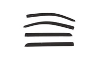 AVS 15-18 Chevy Silverado 1500 Crew Cab Low Profile Color Match Ventvisors 4pc - Black - Mammoth Racing -