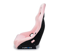 NRG FRP Bucket Seat Prisma Edition w/ Pearlized Back and Pink Alcantara (Medium) - My Store