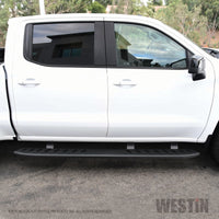 Westin 2019 Chevrolet Silverado/Sierra 1500 Crew Cab Thrasher Running Boards - Textured Black - Mammoth Racing -