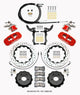 Wilwood Aero4 / MC4 Rear Kit 14.00 Drilled Red 2015-Up Mustang w/Lines & Cables - My Store
