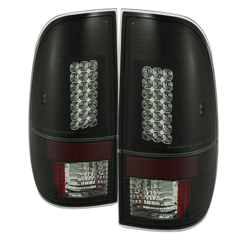Spyder Ford F150 side 97-03/F250 Super Duty 99-07 LED Tail Lights Blk Smke ALT-YD-FF15097-LED-BSM - Mammoth Racing -