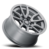 Icon Vector 5 17x8.5 5x150 25mm Offset 5.75in BS 110.1mm Bore Titanium Wheel - Mammoth Racing -