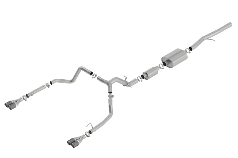 Borla 19 Chevrolet Silverado/GMC Sierra 1500 6.2L SS (S-Type) Catback Exhaust - Carbon Fiber Tips - My Store