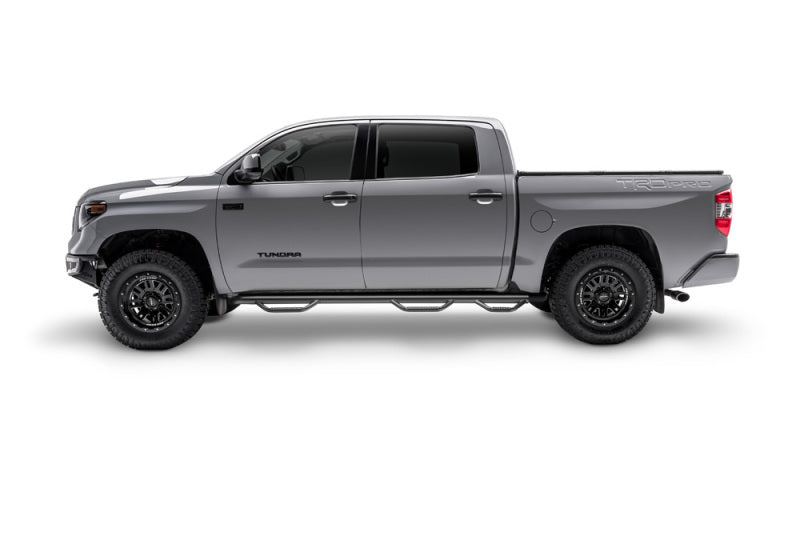 N-Fab Nerf Step 02-08 Dodge Ram 1500/2500/3500 Quad Cab 6.4ft Bed - Tex. Black - Bed Access - 3in - Mammoth Racing -