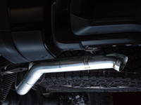 AWE Tuning 22-23 GMC Sierra 1500 AT4X 6.2L 0FG Catback Split Dual (Flat Bumper) - Bashguard(No Tips) - Mammoth Racing -