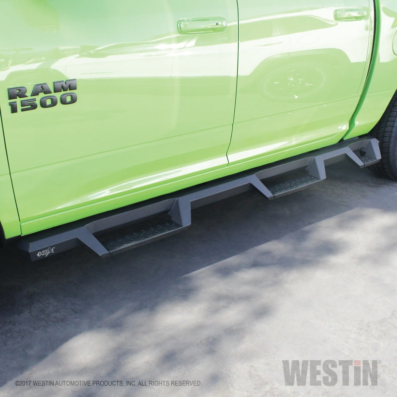 Westin/HDX 09-18 Dodge/Ram 1500 Crew Cab (5.5ft Bed) Drop Wheel to Wheel Nerf Step Bars - Txt Black - Mammoth Racing -