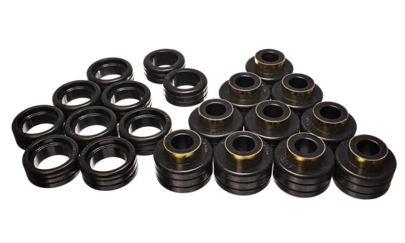Energy Suspension 95-99 GM Tahoe/Yukon/Denali 2WD/4WD Black Body (Cab) Mount Set - Mammoth Racing -