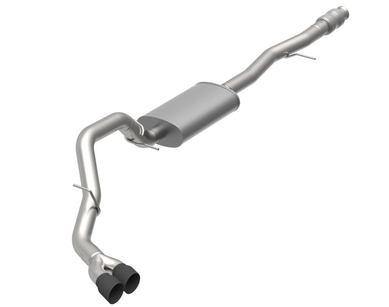 Kooks 2019+ GM 1500 Series Truck 6.2l CC w/ Short Box OEM x 3-1/2in SS Catback Exhaust w/Black Tips - Mammoth Racing -
