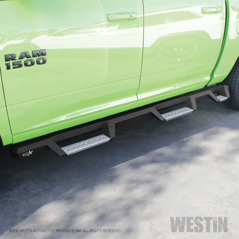 Westin 19-23 1500 Classic CC 5.5ft. Bed HDX Stainless Drop W2W Nerf Step Bars - Tex. Blk - Mammoth Racing -
