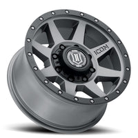 Icon Rebound HD 18x9 8x170 6mm Offset 5.25in BS 125mm Bore Titanium Wheel - Mammoth Racing -