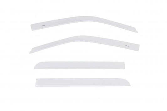 AVS 20-22 Ford F-150 (Incl. Raptor) Supercrew Low Profile Color Match Ventvisors 4pc - Oxford White