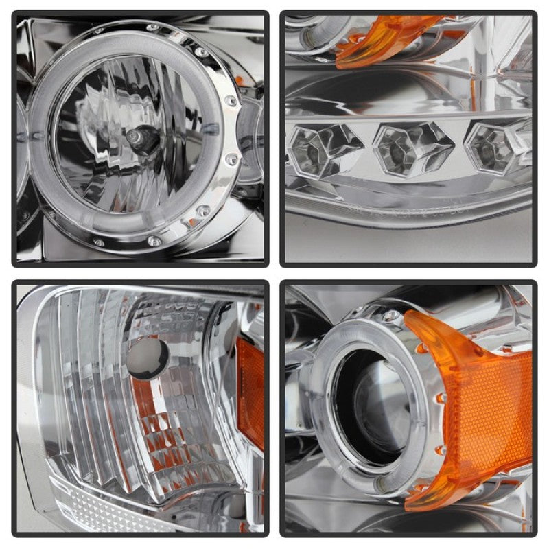 Spyder Dodge Ram 1500 02-05/Ram 2500 03-05 Projector Headlights LED Halo LED Chrm PRO-YD-DR02-HL-C - Mammoth Racing -